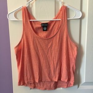 orange cropped tank